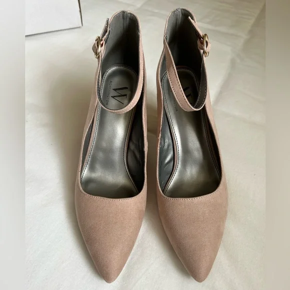 Nude Block Heels - Picture 5 of 8